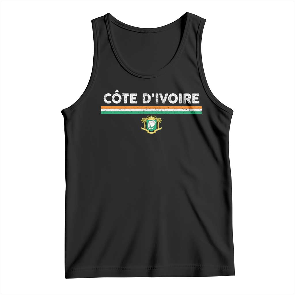 Côte D'ivoire Elephant Sporty Ivory Coast Flag Tank Top