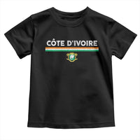 Côte D'ivoire Elephant Sporty Ivory Coast Flag Toddler T Shirt