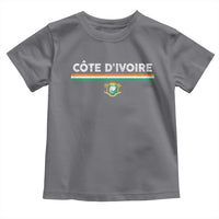 Côte D'ivoire Elephant Sporty Ivory Coast Flag Toddler T Shirt