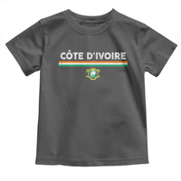Côte D'ivoire Elephant Sporty Ivory Coast Flag Toddler T Shirt