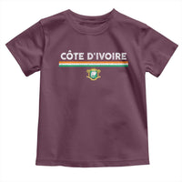 Côte D'ivoire Elephant Sporty Ivory Coast Flag Toddler T Shirt