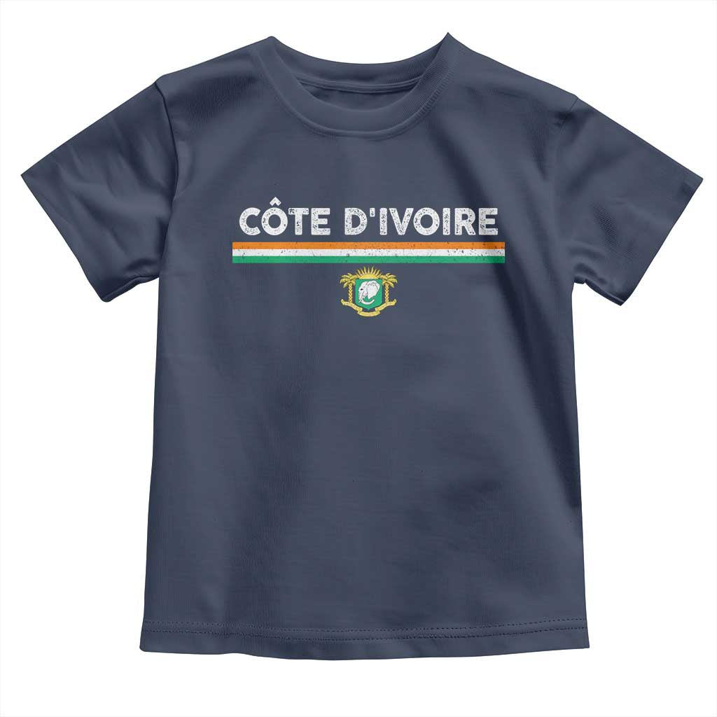 Côte D'ivoire Elephant Sporty Ivory Coast Flag Toddler T Shirt