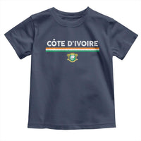 Côte D'ivoire Elephant Sporty Ivory Coast Flag Toddler T Shirt