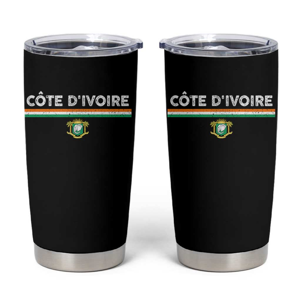 Côte D'ivoire Elephant Sporty Ivory Coast Flag Tumbler Cup