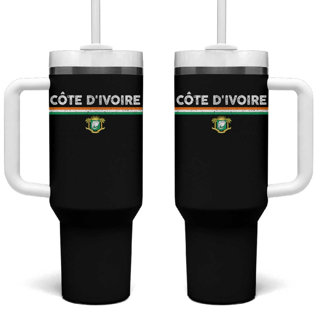 Côte D'ivoire Elephant Sporty Ivory Coast Flag Tumbler With Handle