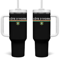 Côte D'ivoire Elephant Sporty Ivory Coast Flag Tumbler With Handle