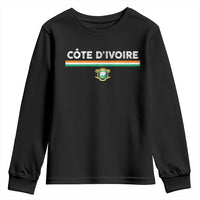 Côte D'ivoire Elephant Sporty Ivory Coast Flag Youth Sweatshirt