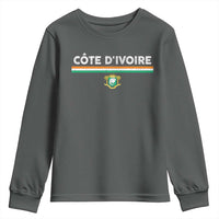 Côte D'ivoire Elephant Sporty Ivory Coast Flag Youth Sweatshirt
