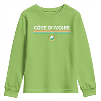 Côte D'ivoire Elephant Sporty Ivory Coast Flag Youth Sweatshirt