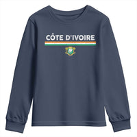Côte D'ivoire Elephant Sporty Ivory Coast Flag Youth Sweatshirt
