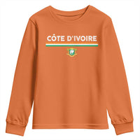 Côte D'ivoire Elephant Sporty Ivory Coast Flag Youth Sweatshirt