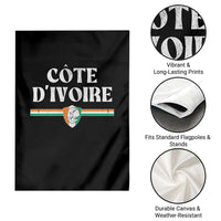 Côte D Ivoire Garden Flag Flag of Ivory Coast Elephant Crest Football