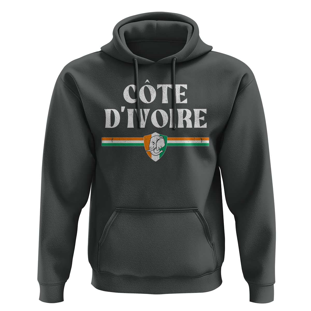 Côte D Ivoire Hoodie Flag of Ivory Coast Elephant Crest Football