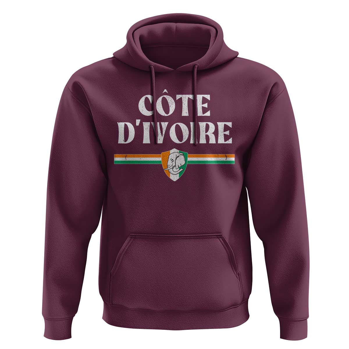 Côte D Ivoire Hoodie Flag of Ivory Coast Elephant Crest Football