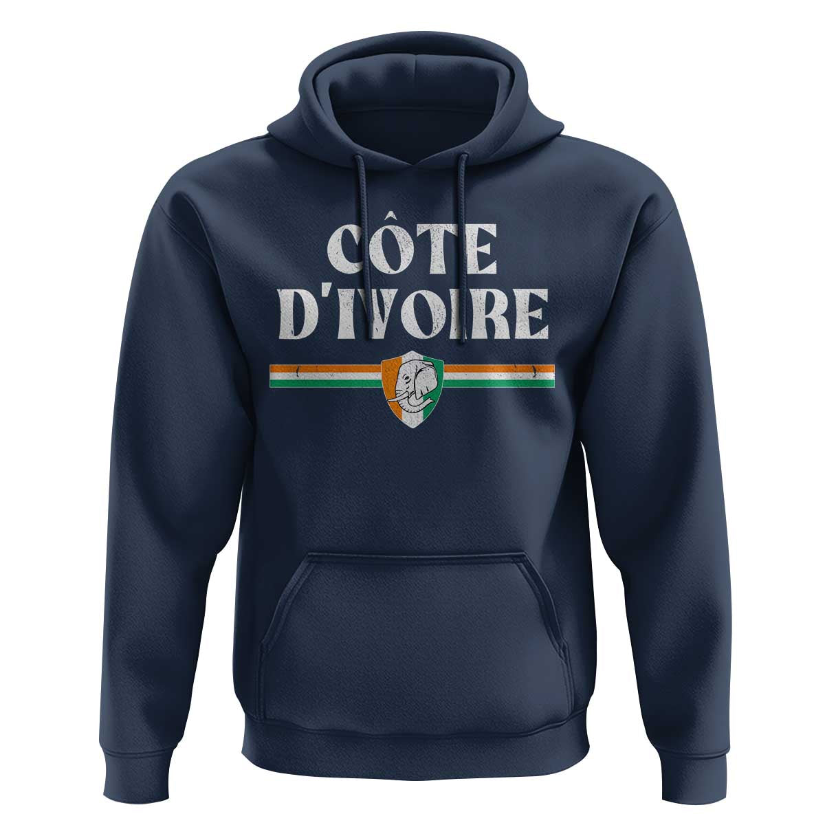 Côte D Ivoire Hoodie Flag of Ivory Coast Elephant Crest Football