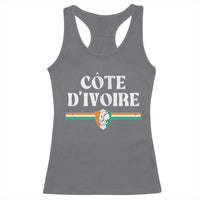 Côte D Ivoire Racerback Tank Top Flag of Ivory Coast Elephant Crest Football