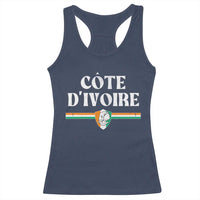 Côte D Ivoire Racerback Tank Top Flag of Ivory Coast Elephant Crest Football