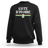 Côte D Ivoire Sweatshirt Flag of Ivory Coast Elephant Crest Football
