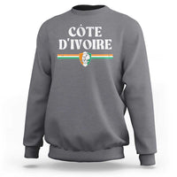 Côte D Ivoire Sweatshirt Flag of Ivory Coast Elephant Crest Football