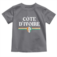Côte D Ivoire Toddler T Shirt Flag of Ivory Coast Elephant Crest Football