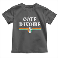 Côte D Ivoire Toddler T Shirt Flag of Ivory Coast Elephant Crest Football