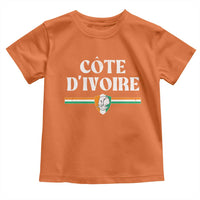 Côte D Ivoire Toddler T Shirt Flag of Ivory Coast Elephant Crest Football