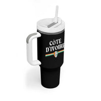 Côte D Ivoire Tumbler With Handle Flag of Ivory Coast Elephant Crest Football