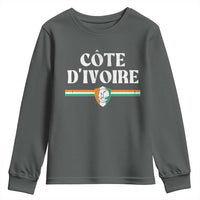 Côte D Ivoire Youth Sweatshirt Flag of Ivory Coast Elephant Crest Football