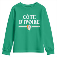 Côte D Ivoire Youth Sweatshirt Flag of Ivory Coast Elephant Crest Football