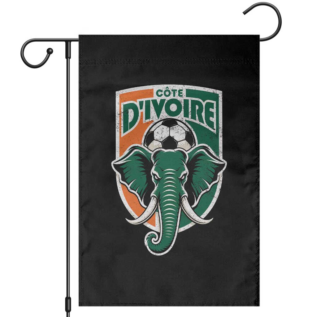 Côte D'ivoire Classic Ivory Coast Elephant Football Garden Flag Ivorians Pride