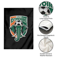 Côte D'ivoire Classic Ivory Coast Elephant Football Garden Flag Ivorians Pride