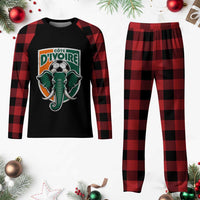 Côte D'ivoire Classic Ivory Coast Elephant Football Plaid Pajama Set Ivorians Pride