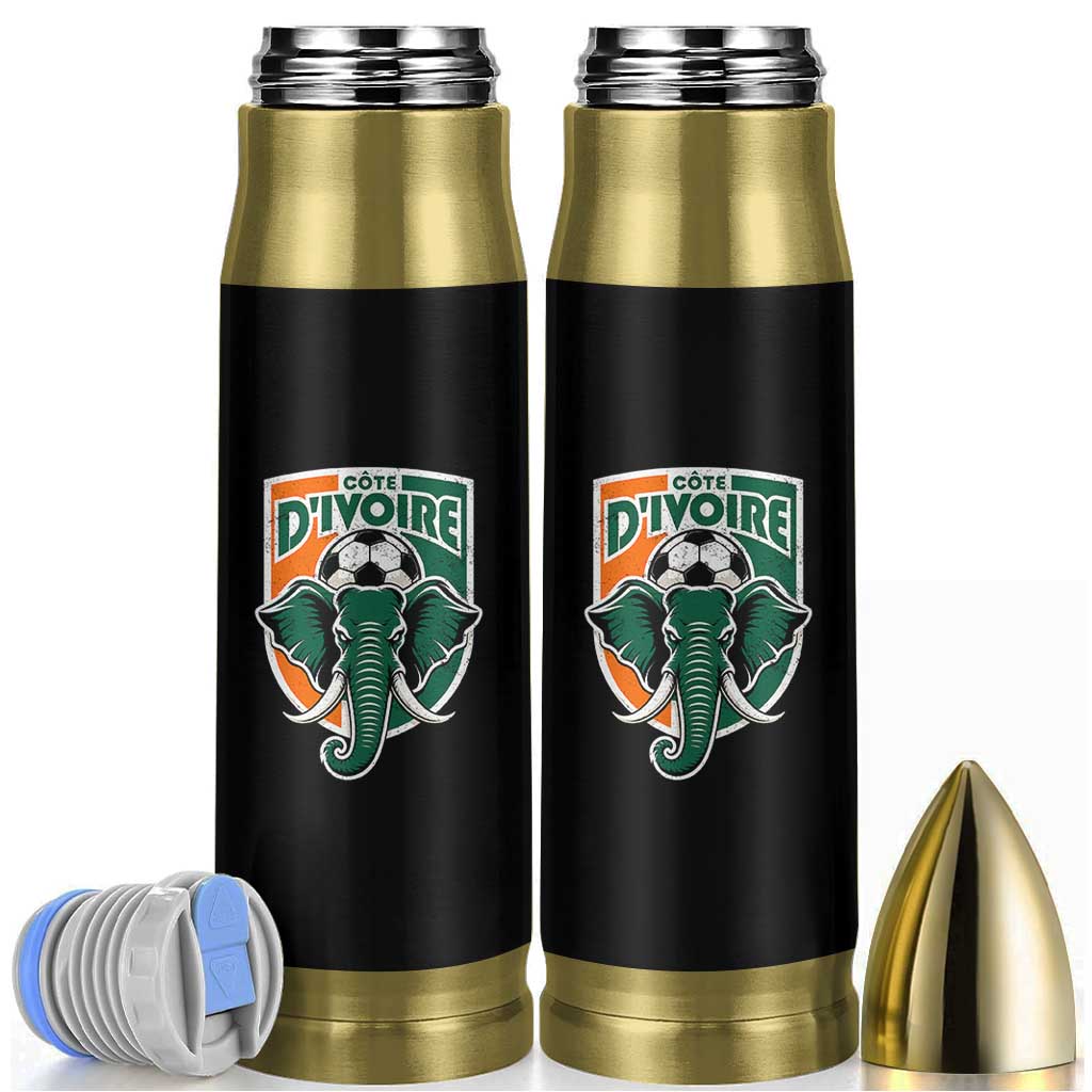 Côte D'ivoire Classic Ivory Coast Elephant Football Bullet Tumbler Ivorians Pride