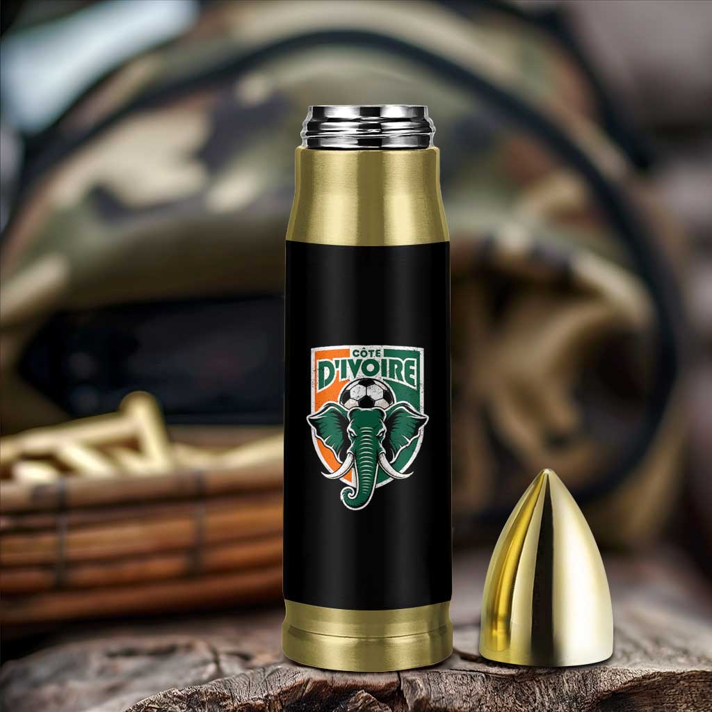 Côte D'ivoire Classic Ivory Coast Elephant Football Bullet Tumbler Ivorians Pride