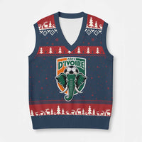 Côte D'ivoire Classic Ivory Coast Elephant Football V-Neck Knit Sweater Vest Ivorians Pride