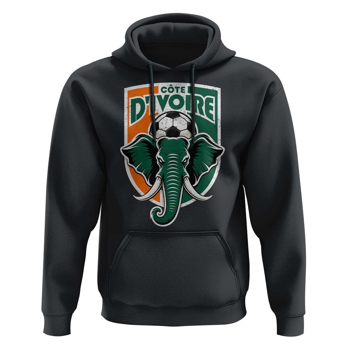 Côte D'ivoire Classic Ivory Coast Elephant Football Hoodie Ivorians Pride