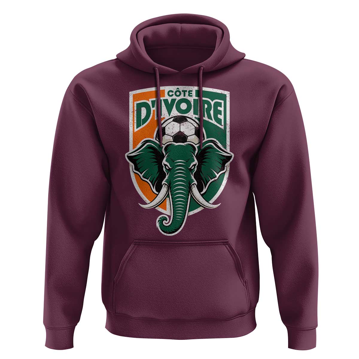Côte D'ivoire Classic Ivory Coast Elephant Football Hoodie Ivorians Pride