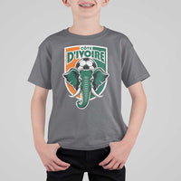 Côte D'ivoire Classic Ivory Coast Elephant Football T Shirt For Kid Ivorians Pride