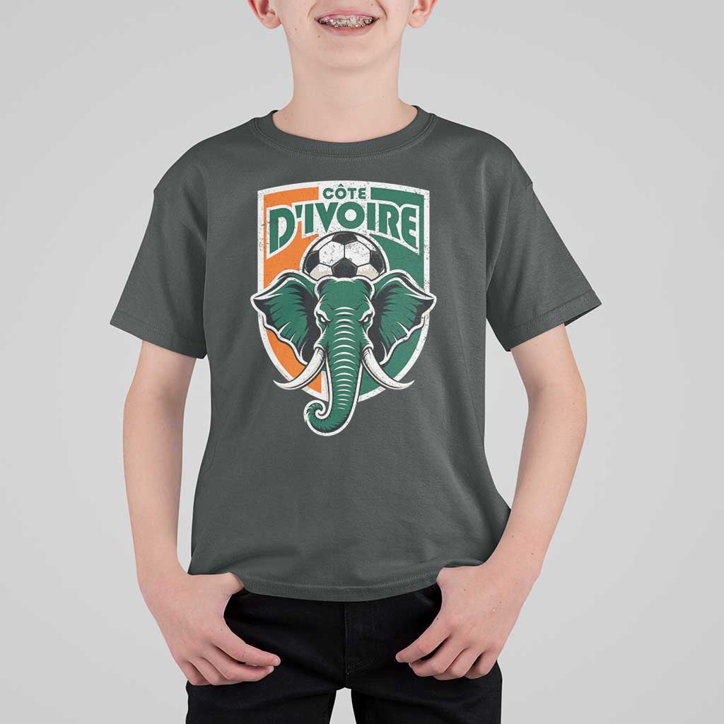 Côte D'ivoire Classic Ivory Coast Elephant Football T Shirt For Kid Ivorians Pride
