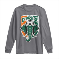 Côte D'ivoire Classic Ivory Coast Elephant Football Long Sleeve Shirt Ivorians Pride