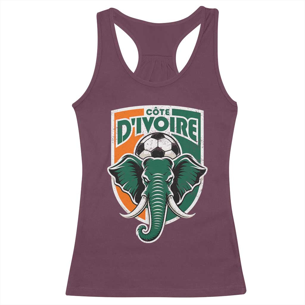 Côte D'ivoire Classic Ivory Coast Elephant Football Racerback Tank Top Ivorians Pride