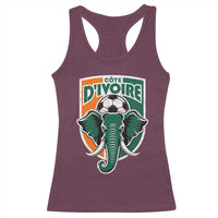 Côte D'ivoire Classic Ivory Coast Elephant Football Racerback Tank Top Ivorians Pride