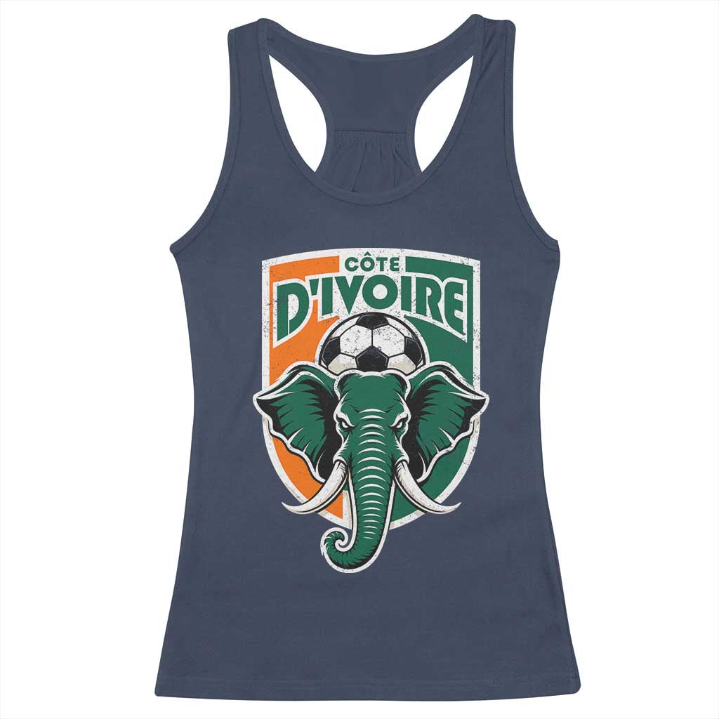 Côte D'ivoire Classic Ivory Coast Elephant Football Racerback Tank Top Ivorians Pride