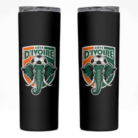 Côte D'ivoire Classic Ivory Coast Elephant Football Skinny Tumbler Ivorians Pride