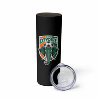 Côte D'ivoire Classic Ivory Coast Elephant Football Skinny Tumbler Ivorians Pride