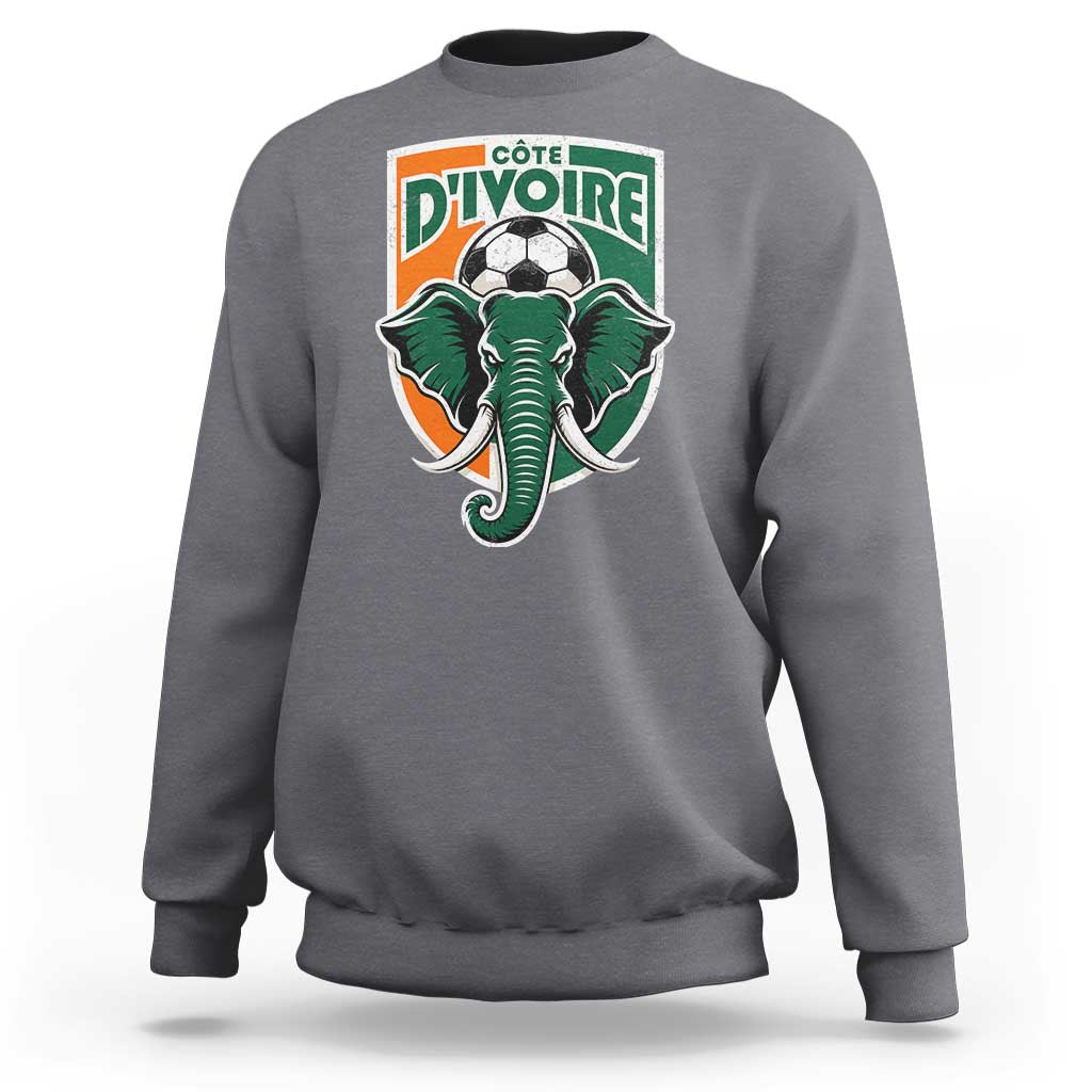 Côte D'ivoire Classic Ivory Coast Elephant Football Sweatshirt Ivorians Pride