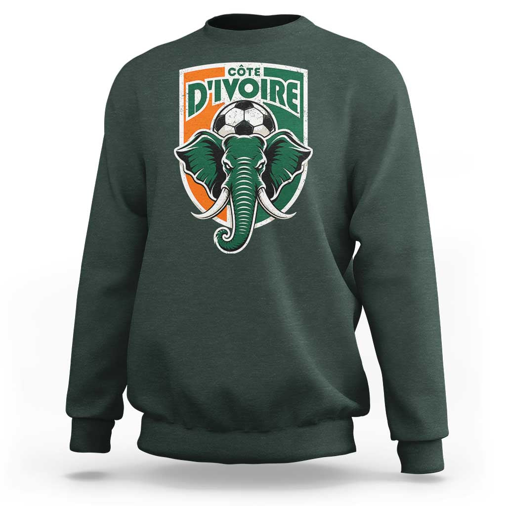 Côte D'ivoire Classic Ivory Coast Elephant Football Sweatshirt Ivorians Pride