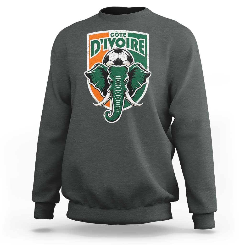 Côte D'ivoire Classic Ivory Coast Elephant Football Sweatshirt Ivorians Pride