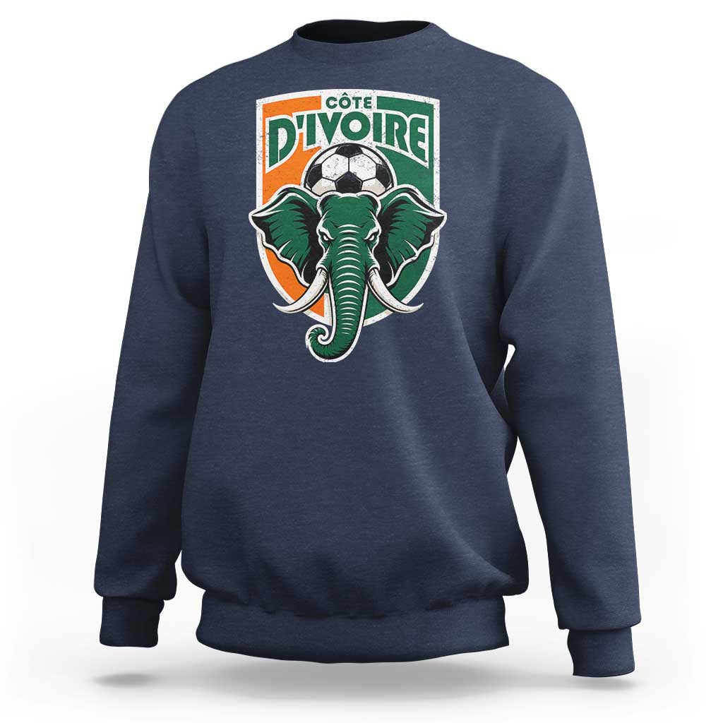 Côte D'ivoire Classic Ivory Coast Elephant Football Sweatshirt Ivorians Pride