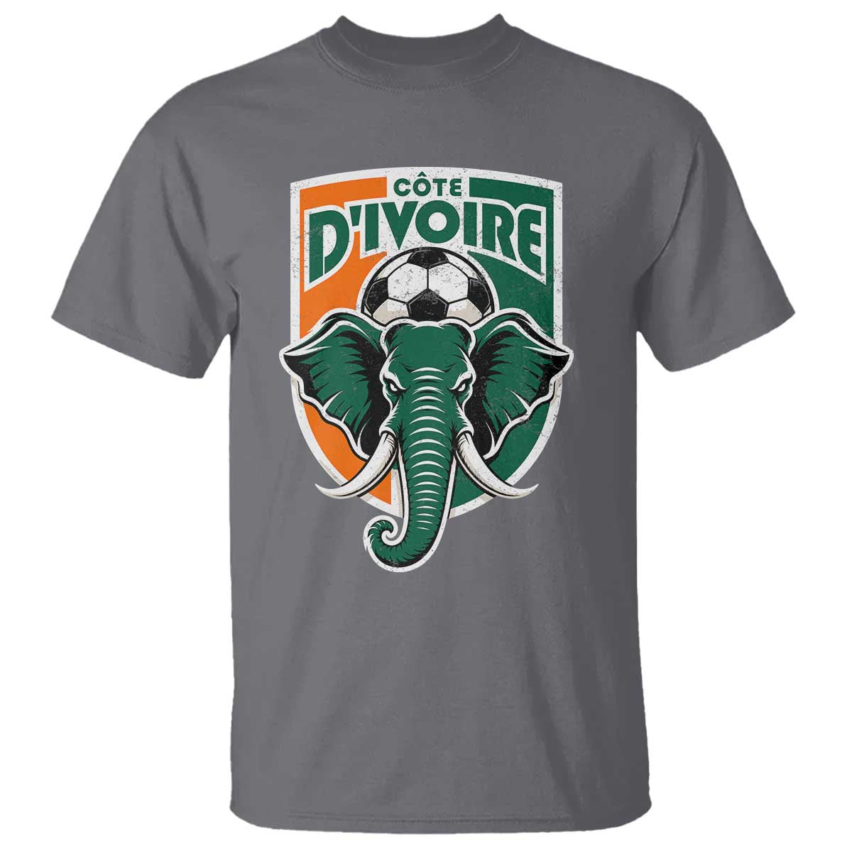 Côte D'ivoire Classic Ivory Coast Elephant Football T Shirt Ivorians Pride